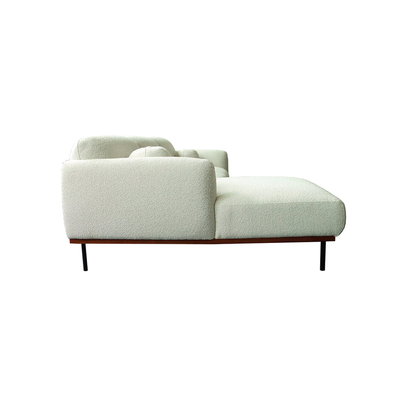 SOFA SECCIONAL ESTACIONARIO IZQUIERDO EN TELA OFF WHITE