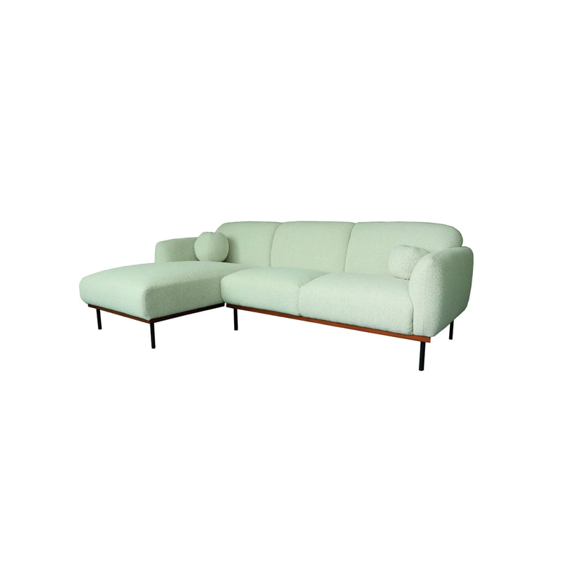 SOFA SECCIONAL ESTACIONARIO IZQUIERDO EN TELA OFF WHITE
