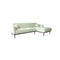 SOFA SECCIONAL ESTACIONARIO DERECHO EN TELA OFF WHITE
