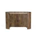 CREDENZA TOPE ESTILO MARMOL Y BASE ACABADO DE MADERA