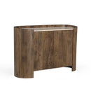 CREDENZA TOPE ESTILO MARMOL Y BASE ACABADO DE MADERA