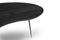 MESA DE CENTRO ACABADO DE MADERA NEGRA Y PATAS EN METAL SET DE 2