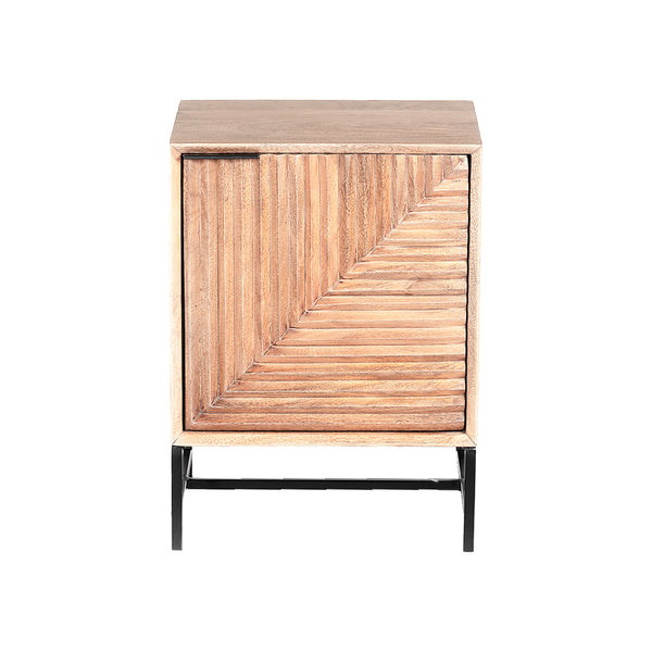 MESA DE NOCHE ACABADO DE MADERA CLARA