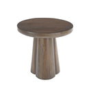 MESA LATERAL EN ACABADO DE MADERA