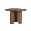 MESA DE COMEDOR ACABADO DE MADERA SOLIDA MARRON