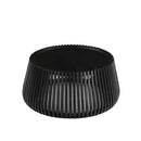 MESA DE CENTRO DE MADERA NEGRA SÓLIDA