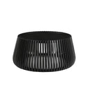 MESA DE CENTRO DE MADERA NEGRA SÓLIDA
