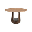 MESA DE COMEDOR CON TOPE DE MÁRMOL Y BASE DE MADERA