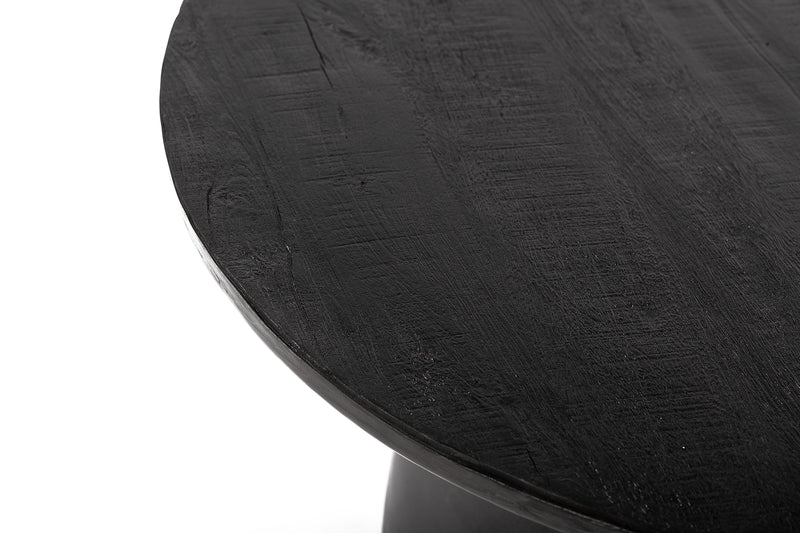 MESA DE CENTRO ACABADO DE MADERA NEGRA