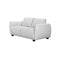 SOFA ESTACIONARIO DE DOS ASIENTOS EN FRENTE DE PIEL GRIS