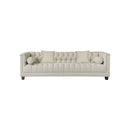 SOFA ESTACIONARIO BRUNO DE 3.5 ASIENTOS TAPIZADO EN TELA BEIGE