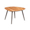 ***TEAK WOOD AND IRON KNOCK DOWN LEG COFFEE TABLE