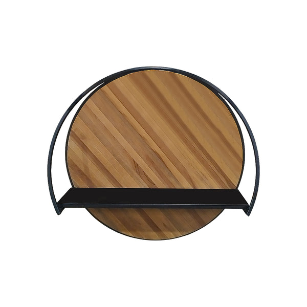ESTANTE ACABADO DE MADERA Y METAL
