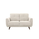 STATIONARY LOVESEAT, BEIGE