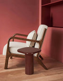 MESA LATERAL ROJA