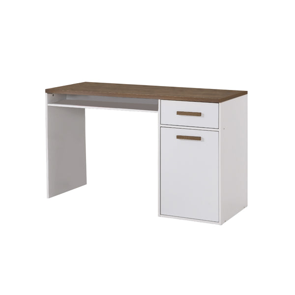 ESCRITORIO ACABADO EN MADERA Y BLANCO