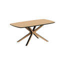 MESA DE COMEDOR ACABADO DE MADERA CLARA
