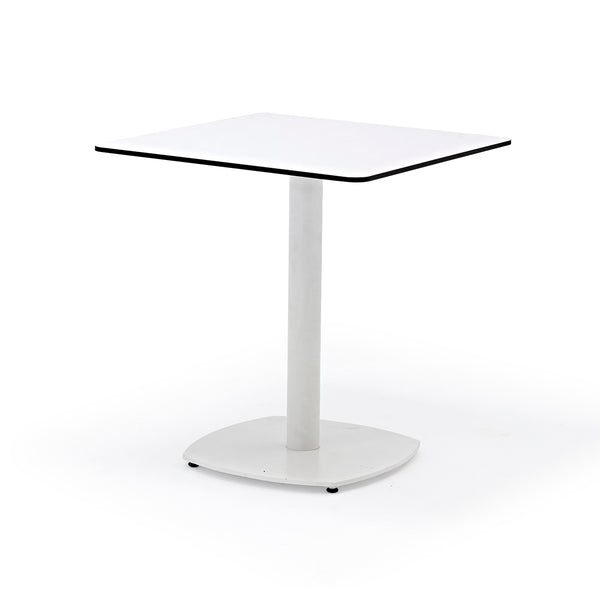 MESA DE COMEDOR DE EXTERIOR EN ALUMINIO COLOR BLANCO