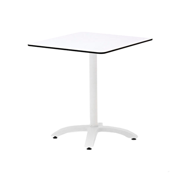 MESA DE COMEDOR DE EXTERIOR EN ALUMINIO COLOR BLANCA