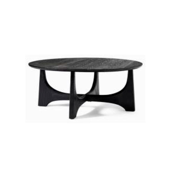 MESA DE CENTRO ACABADO EN MADERA NEGRA