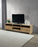 MESA DE TV ACABADO EN MADERA NATURAL