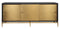 SIDEBOARD BLACK CHAMPAGNE BRUSHED STEEL