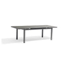 MESA DE COMEDOR EXTENDIBLE DE EXTERIOR GRIS OSCURO