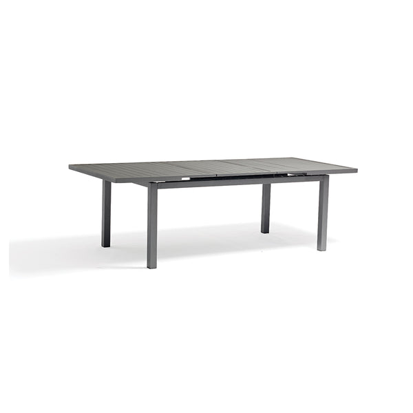 MESA DE COMEDOR EXTENDIBLE DE EXTERIOR GRIS OSCURO