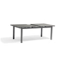 MESA DE COMEDOR EXTENDIBLE DE EXTERIOR GRIS OSCURO