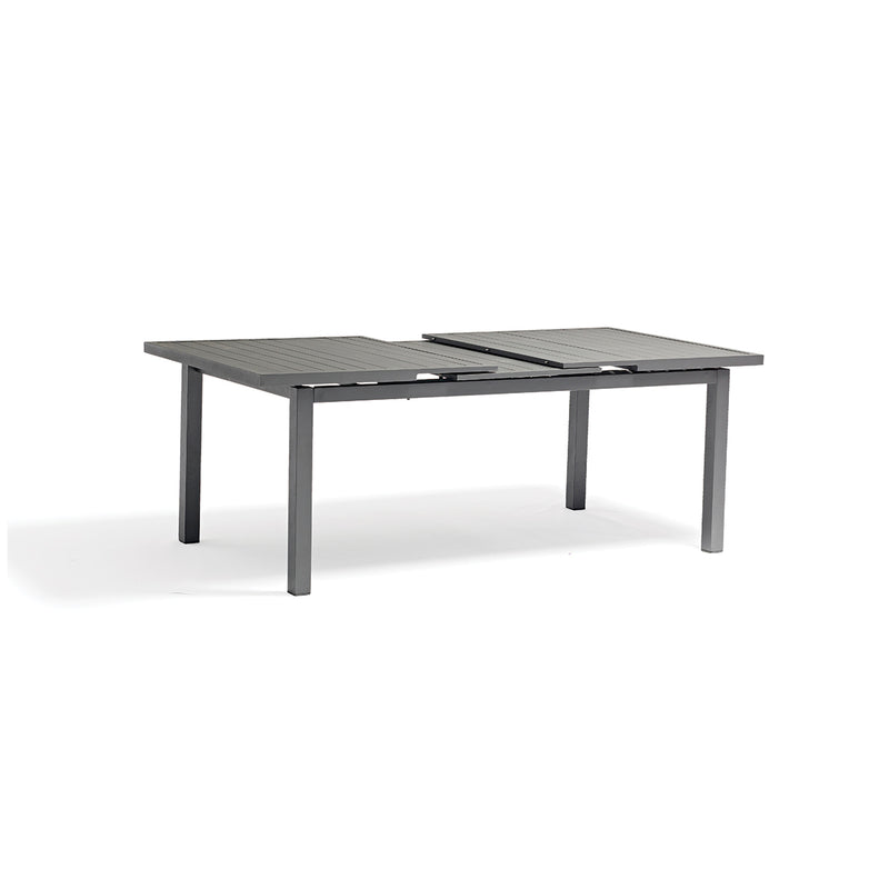 MESA DE COMEDOR EXTENDIBLE DE EXTERIOR GRIS OSCURO