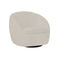 BUTACA GIRATORIA EN TELA CREMA IVORY