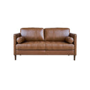 SOFA STOCKHOLM DE 2 ASIENTOS EN ESTILO PIEL MARRON CLARO