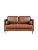 SOFA STOCKHOLM DE 2 ASIENTOS EN ESTILO PIEL MARRON CLARO
