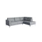 SOFA SECCIONAL ESTACIONARIO DERECHO EN TELA GRIS