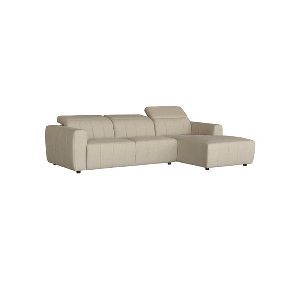 SOFA SECCIONAL ESTACIONARIO DERECHO EN TELA KAKI