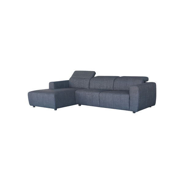 SOFA SECCIONAL ESTACIONARIO EN TELA GRIS