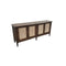 CREDENZA EN ACABADO DE MADERA DE 4 PUERTAS