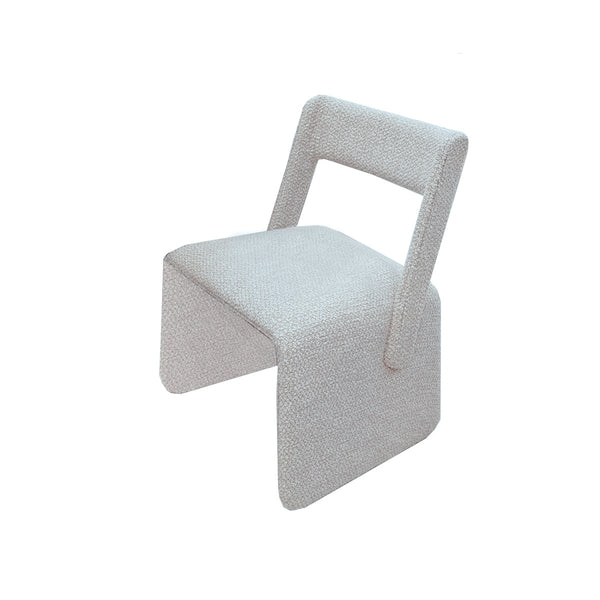 SILLA DE COMEDOR VICO EN TELA GRIS