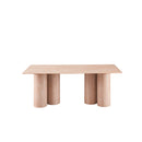 MESA DE COMEDOR CON TOPE DE MÁRMOL ARTIFICIAL Y BASE MDF