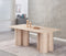 MESA DE COMEDOR CON TOPE DE MÁRMOL ARTIFICIAL Y BASE MDF