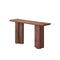 CONSOLA CON TOPE LAMINADO EN MADERA Y BASE MDF