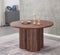 MESA DE COMEDOR CON TOPE LAMINADO EN MADERA Y BASE MDF