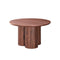 MESA DE COMEDOR CON TOPE LAMINADO EN MADERA Y BASE MDF