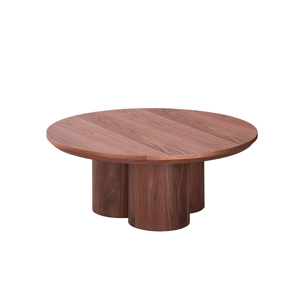 MESA DE CENTRO CON TOPE LAMINADO EN MADERA Y BASE MDF