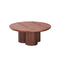 MESA DE CENTRO CON TOPE LAMINADO EN MADERA Y BASE MDF