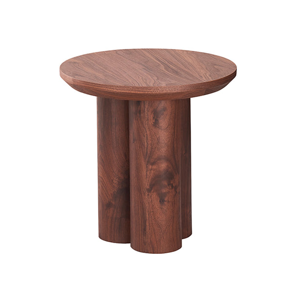 MESA LATERAL CON TOPE LAMINADO EN MADERA Y BASE MDF