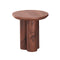 MESA LATERAL CON TOPE LAMINADO EN MADERA Y BASE MDF
