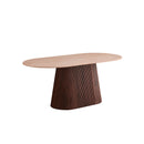 MESA DE COMEDOR CON TOPE DE MÁRMOL ARTIFICIAL Y BASE MDF