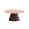 MESA DE CENTRO CON TOPE DE MÁRMOL ARTIFICIAL Y BASE MDF