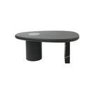 MESA DE CENTRO EN ACABADO MADERA NEGRA